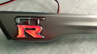 Nissan R35 Gtr Fender Emblem Led Illuminated Made By Kit Feux Gtr