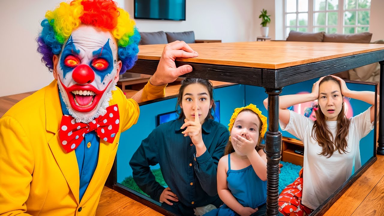 ЗЛОЙ СОСЕД КЛОУН🤡/СЕКРЕТНАЯ КОМНАТАҒА ТЫҒЫЛЫП ҚАЛДЫҚ😱