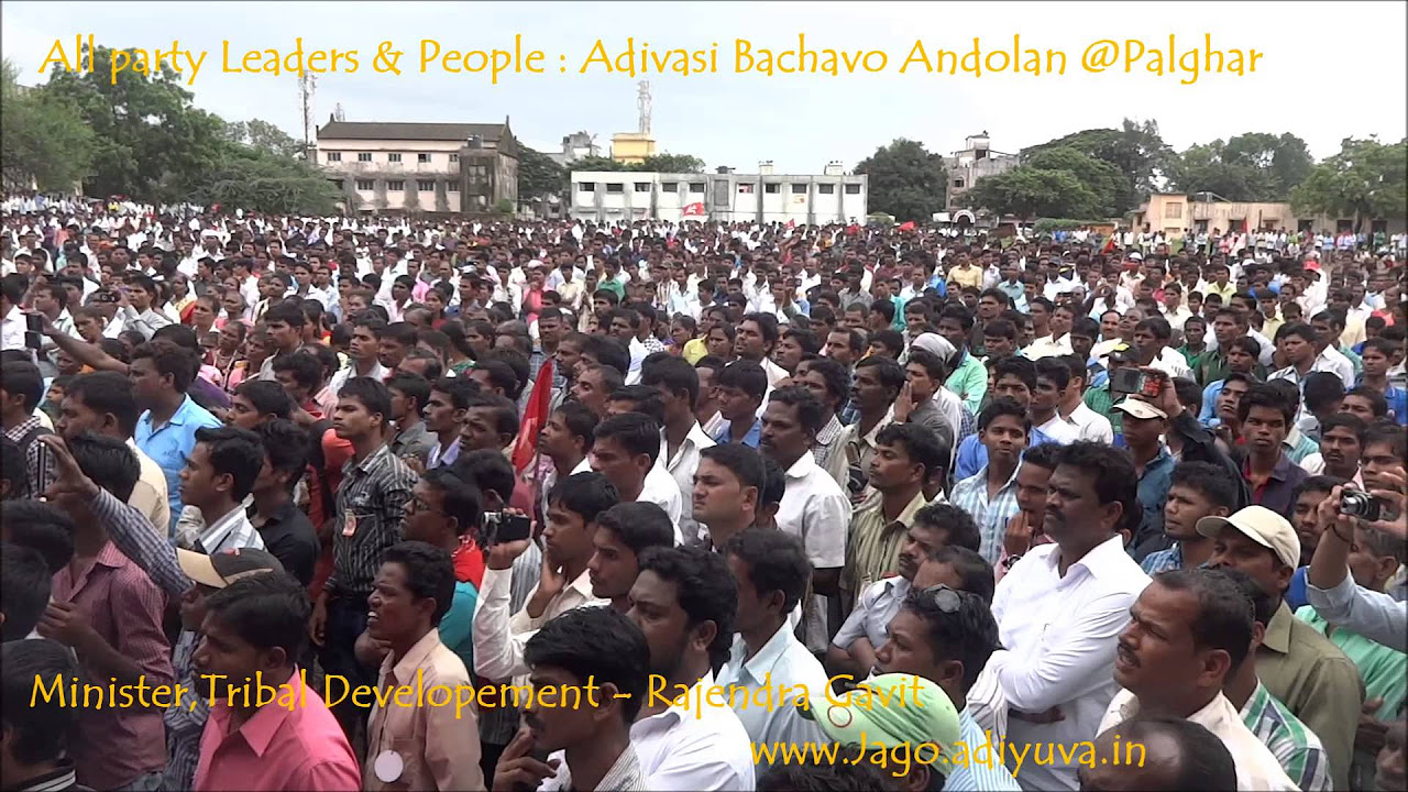 Adivasi Bachavo Andolan at Palghar Tribal Minister Rajendra Gavit