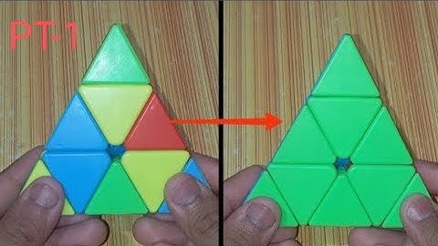 how to solve pyraminx cube ❤️ #hasnaintechnical #cube #howtosolvecube part-1 #shorts #reels #pyramid