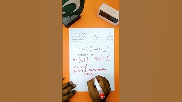 Maths Matrix Question Solved in 60 Seconds! 🔥 | Class 12 Maths |@PhysicsWallah @khanacademy