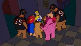 Homer Is Scared Of Bears