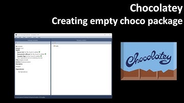 Chocolatey: Creating empty choco package