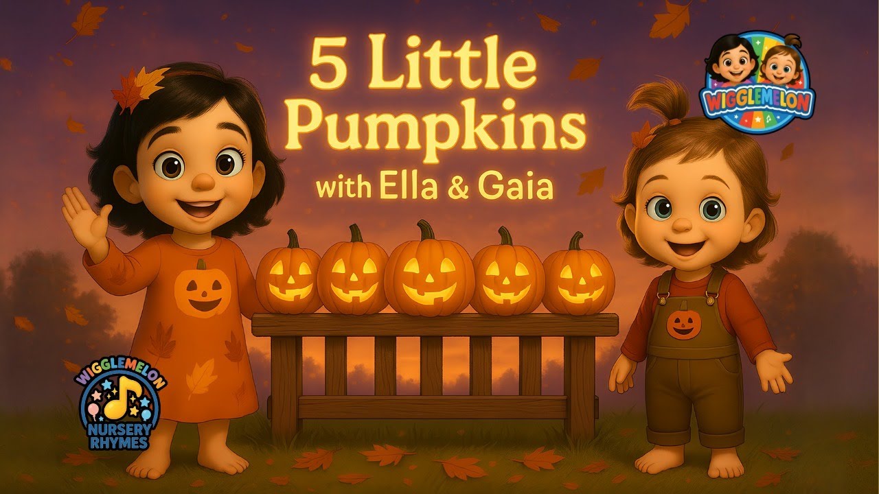 Five Little Pumpkins Halloween Song | Spooky Fun for Kids | Wigglemelon ...