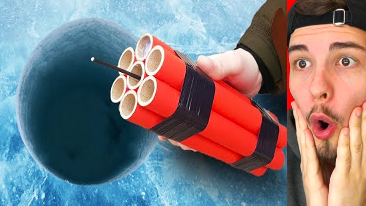 EXPERIMENT Dynamit VS. Eis Loch