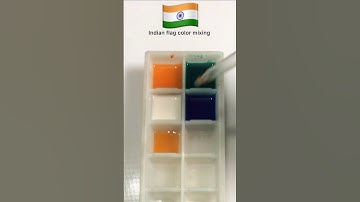 Indian flag color mixing video #asmr #colormixing #painting