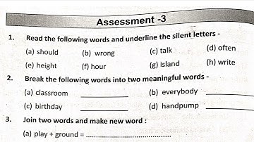 Baseline Assessment||Baseline Assessment English for Class 8