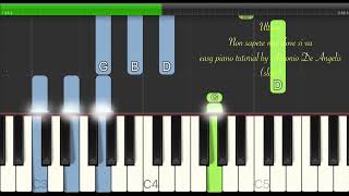 Ultimo - Non sapere mai dove si va - (slow) easy piano tutorial by Antonio De Angelis Resimi