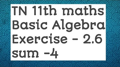 11th maths Exercise 2.6 Sum (4)