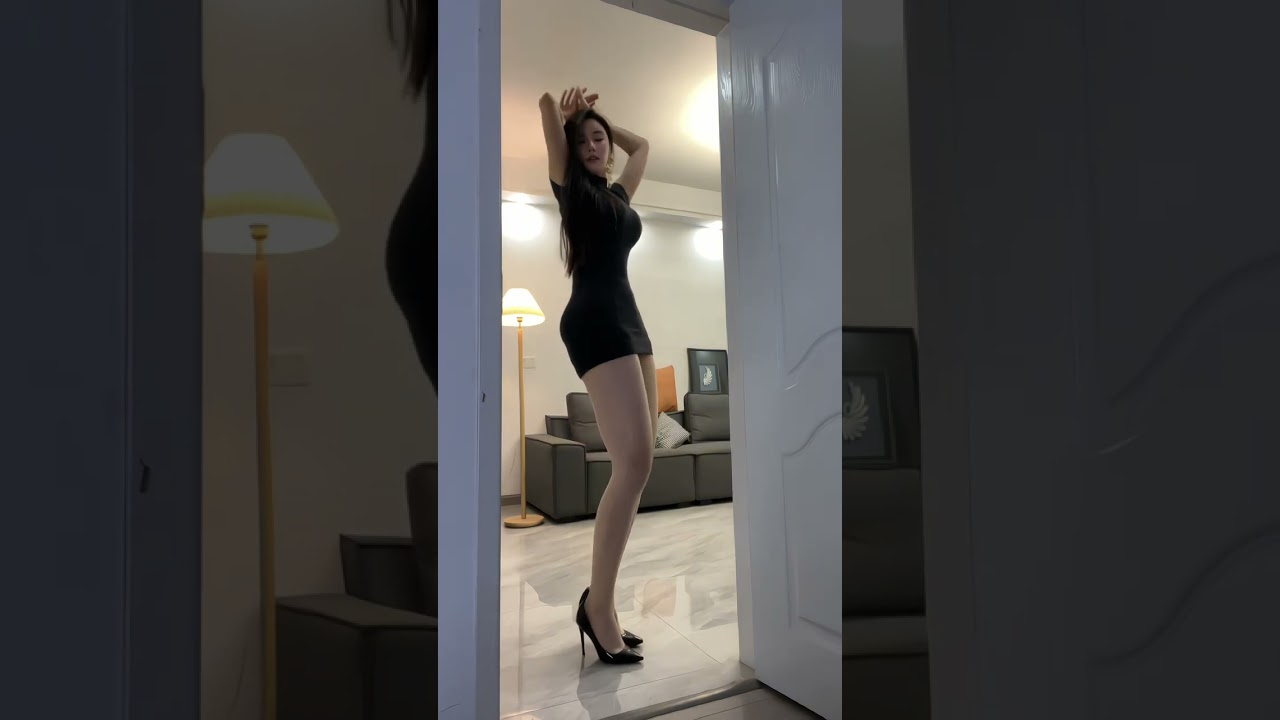 Long Legs, Black Dress & High Heels