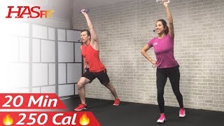 20 Minute Low Impact Cardio Workout for Beginners - Beginner Workout Routine at Home for Women Men screenshot 5