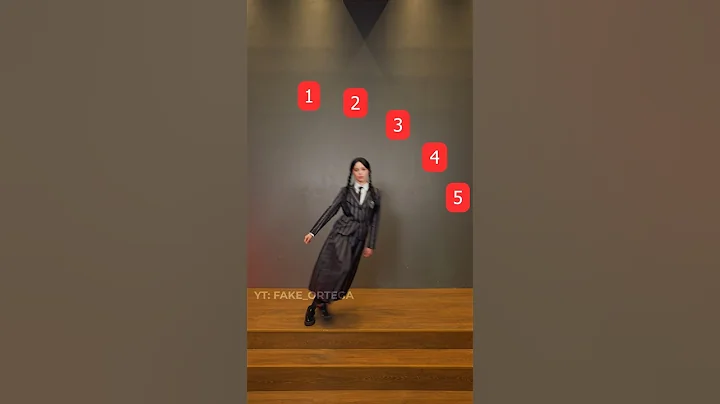 Rate my fall😅 #jennaortega #fakeortega #wednesday #mrbeast #shorts #netflix