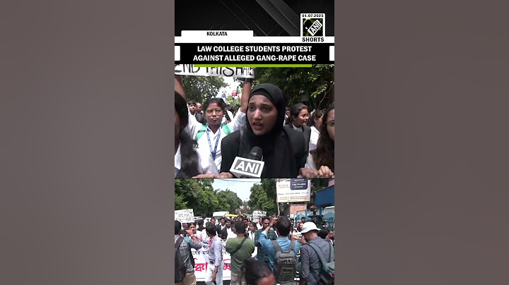 South Calcutta Law College students protest against alleged Kolkata gang-rape case