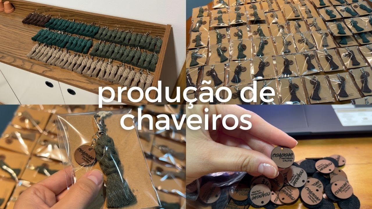 CHAVEIROS DE MACRAMÊ: compra de materiais, embalagem, produção e resultado final ♥
