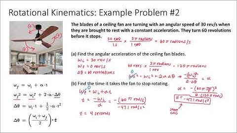 Rotational Kinematics (Part 7) - Example Problem #2