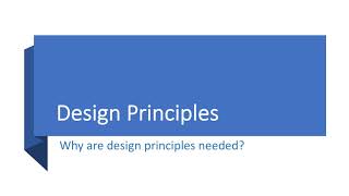 Design Principles|Software design principles