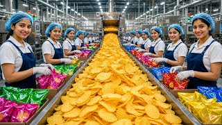 Inside a Potato Chips Factory – From Whole Potatoes to Perfect Stacked Chips (Full Process)