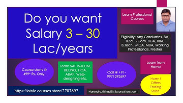 SAP/IT Training @ 499 Only | SAP IT Training | Narendra Nishad |