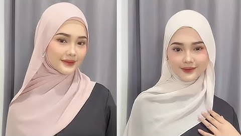 Tutorial PASHMINA VOAL EDISI PAKAI ANTING 🥰🔥😱 #tutorial #pashmina #hijab