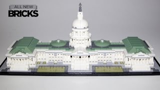 halvleder Imperialisme hår Lego Architecture 21030 United States Capitol Building Speed Build - YouTube