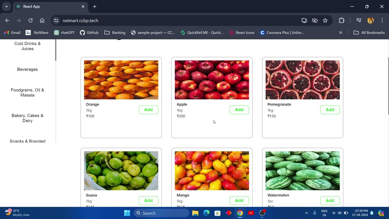 Nxtwave ccbp nxtmart mini project explanation
