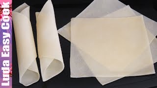 Секрет ТЕСТА для азиатских ЖАРЕНЫХ РОЛЛОВ! Самый простой рецепт! | SPRING ROLL SHEETS RECIPE