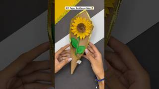 DIY Paper Sunflower Tutorial ?? shorts handmade art craft creative tutorial artist gift