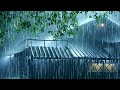 INSTANT Fall Asleep in Minutes with Heavy Storm Rain on Metal Roof & Loud Thunder | Rain White Noise