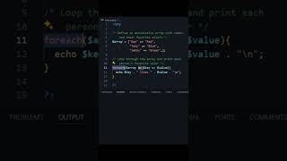 Iterating Over an Associative Array Using foreach in PHP  #coding #programming #php #tutorial