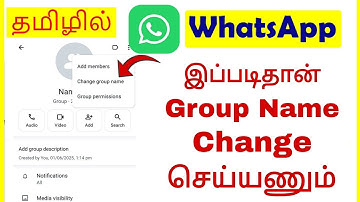 How to Change WhatsApp Group Name Tamil | VividTech