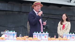 The Salvation Army World Donut Eating Championship aboard the USS Midway 2022