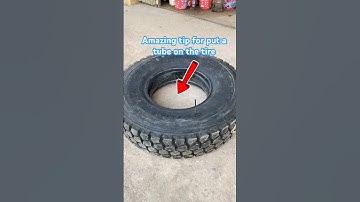 Amazing tip for put the tube on the tire. #tips #tools #skills #repair #viral #video #shorts