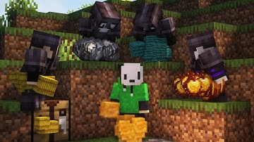 Minecraft Random Item Challenge VS 4 NETHERITE Juggernauts