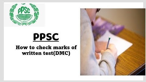 How to check ppsc written test marks (dmc) #lecturer single paper dmc