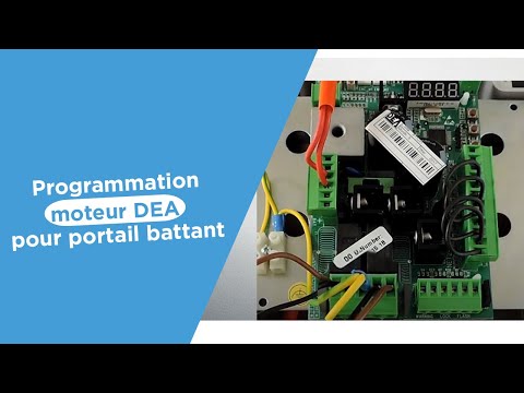 Programmation moteur DEA pour portail battant