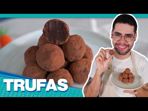 COMO FAZER TRUFAS DE CHOCOLATE COM APENAS 3 INGREDIENTES | FÁCIL E RÁPIDA