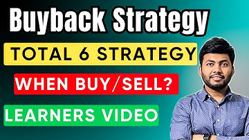 Buyback Trading Strategy | कब Buy कब Sell? | 6 Different Buyback Strategies | Learners Video