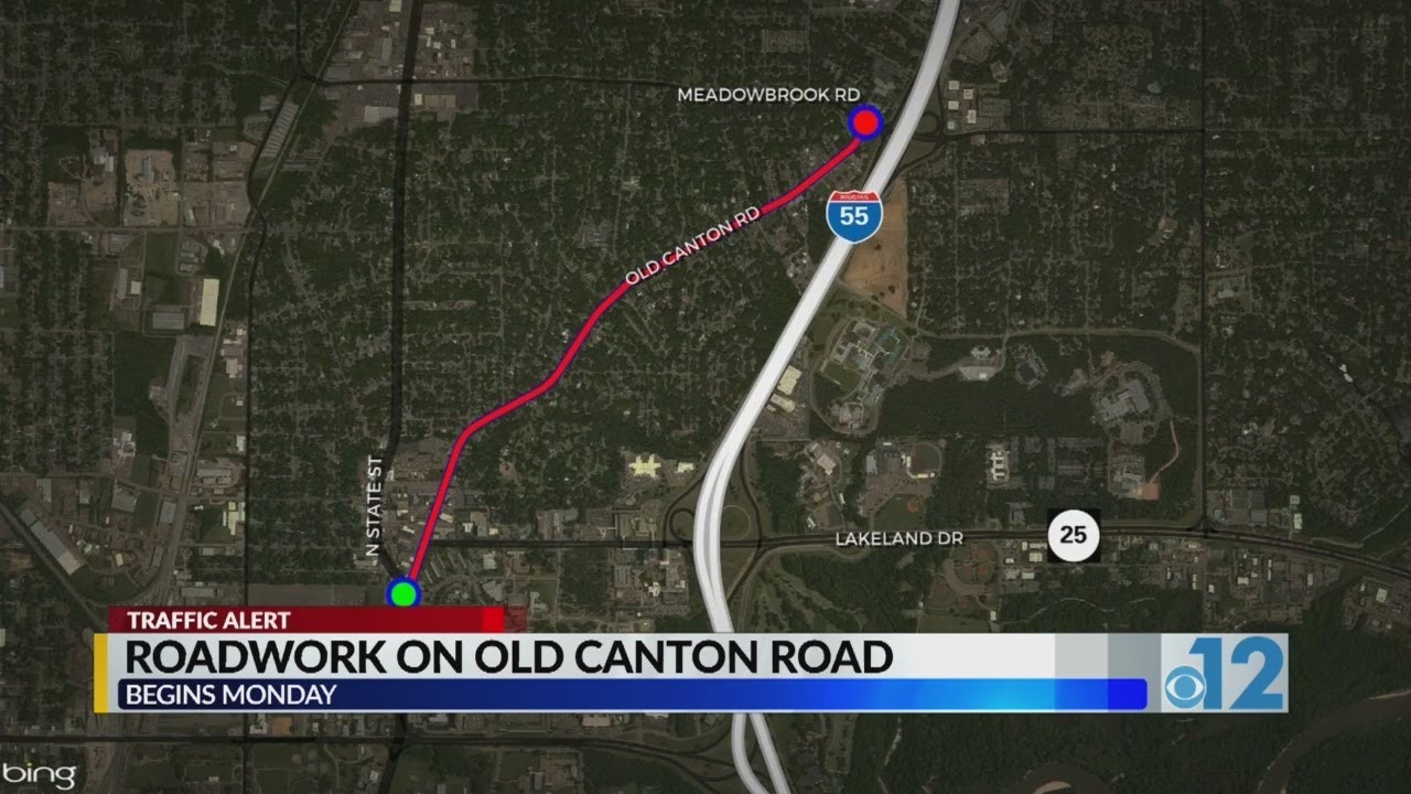 Crews to start road repairs Monday along Old Canton Road - YouTube