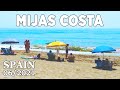 Mijas Costa Beach Relaxing Walk in June 2021, Malaga, Spain [4K]