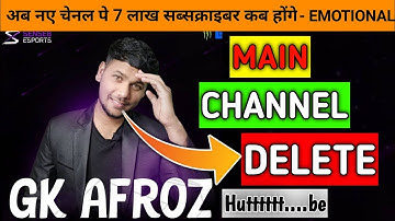 Tencent strike on gk afroz channel | Gk Afroz Channel Delete