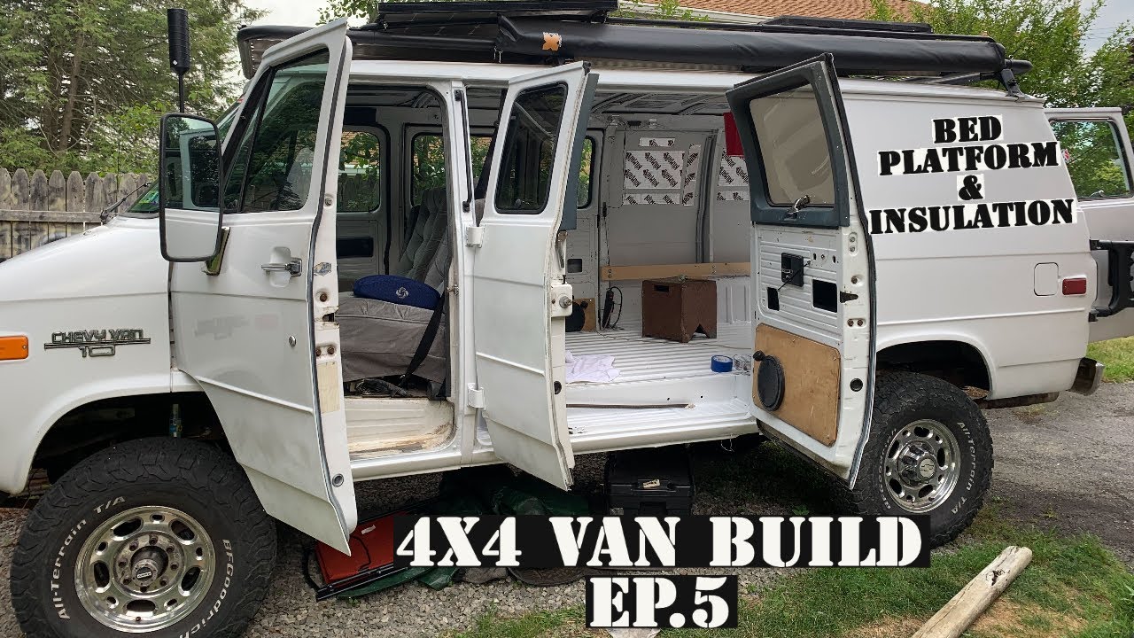 4x4 Vanlife build episode 5. Bed platform and Insulation - YouTube