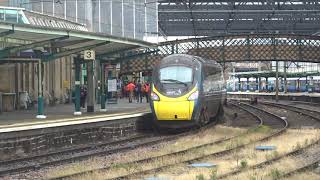 The Class 390 'Pendolino' Avanti West Coast No.390008 was leaves at Carlisle Citadel Station.