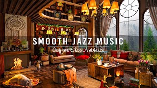 Cozy Coffee Shop Ambience ~ Smooth Instrumental Jazz Music ☕Relaxing Piano Jazz Music for Work,Study