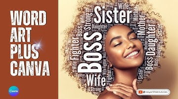 Create Word Art using Canva Step by Step Canva Tutorial for beginners Face Portrait