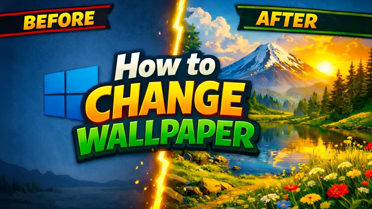 Как изменить обои в Windows