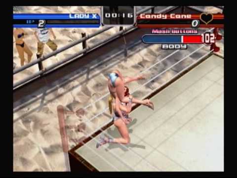 Rumble Roses Lady X Humiliation Move Compilation 