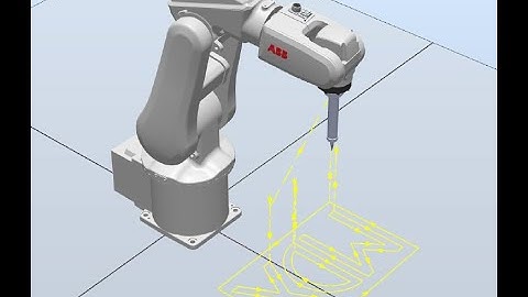 Drawing letters MDX using ABB IRB120 robot
