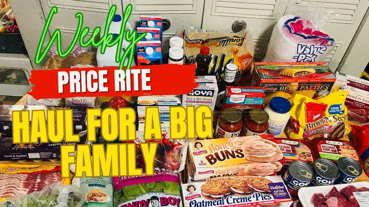 MOM OF 5 || Weekly Price Rite Grocery Haul for my BIG family || # ...