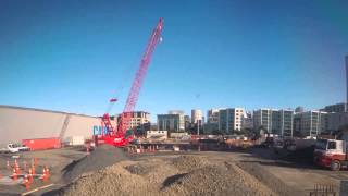 Ports Of Aucklands New Cement Silo Construction Timelapse