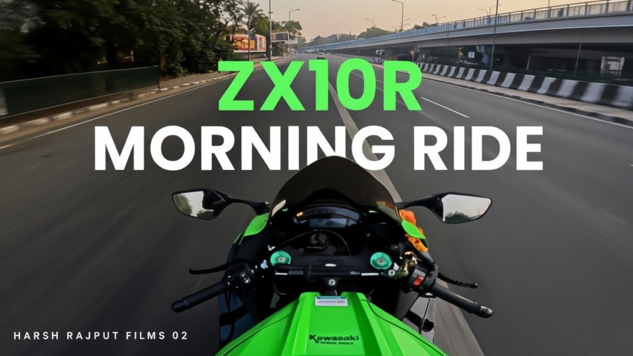 ZX-10R Morning Ride in Delhi | Helmet POV | Superbike Sound That Turns Heads 🔥